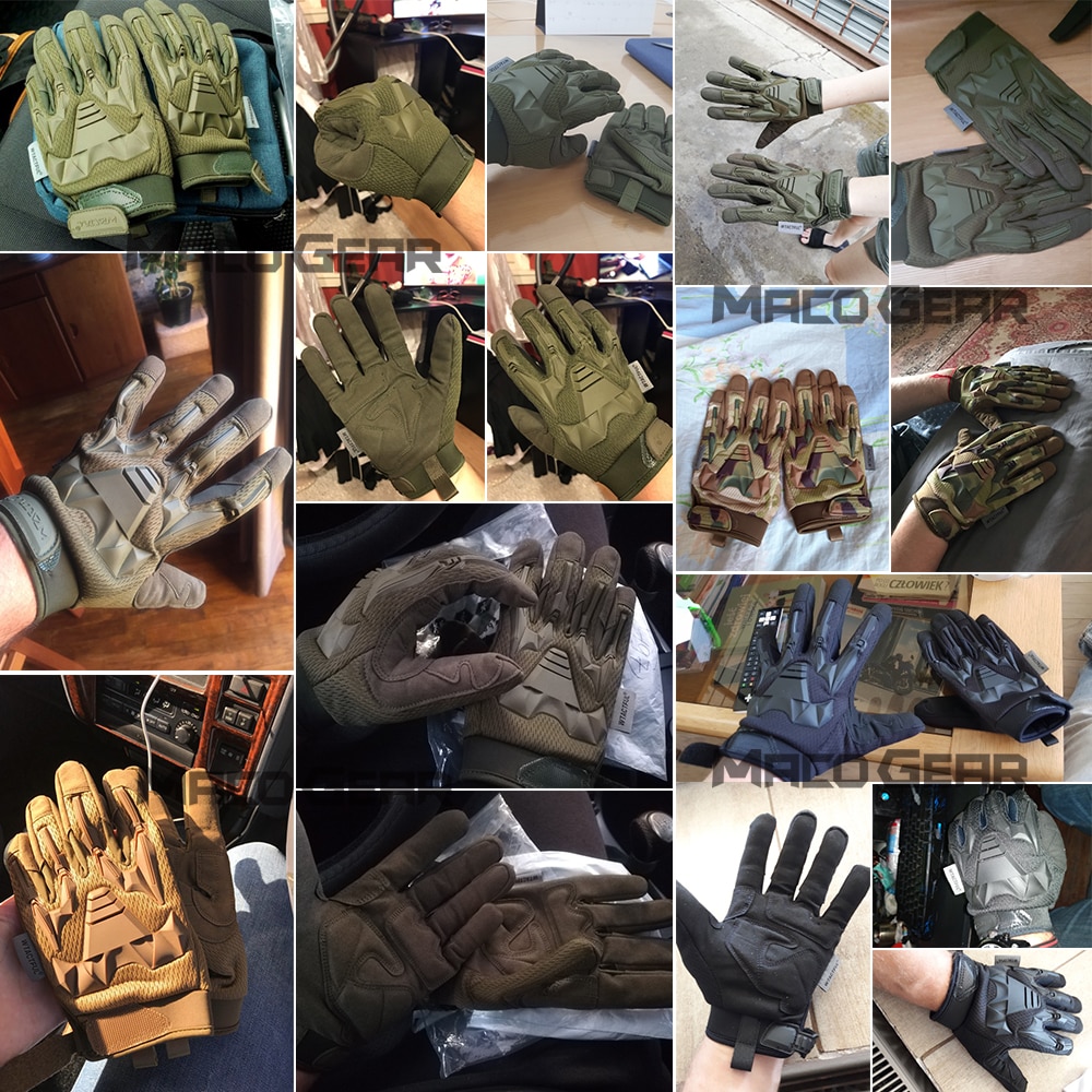 Multicam Tactical Outdoor Airsoft Army Military Shooting Gear Full Finger Gloves 