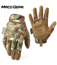 Multicam Tactical Glove Camo Army Military Combat Airsoft Bicycle Outdoor Hiking Shooting Paintball Hunting Full Finger Gloves